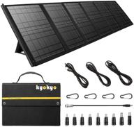 🌞 kyokyo portable solar panel 60w - efficient solar panel kit for camping, hiking, rv & more logo