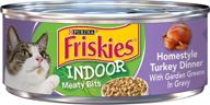 🐱 purina friskies indoor gravy wet cat food: indoor homestyle turkey dinner in gravy - 24x 5.5 oz. cans логотип