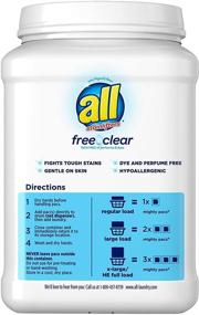 img 3 attached to all Mighty Pacs Free & Clear Laundry Detergent 🌿 - 134 Loads, Sensitive Skin - 2 Tubs (Pack of 2)