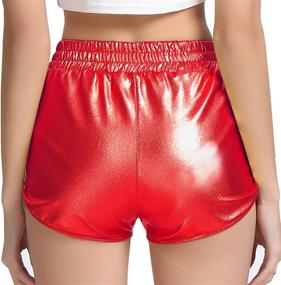 img 2 attached to 💫 Perfashion Women's Sparkly Metallic Shiny Shorts: Ideal Hot Yoga Outfit