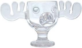 img 2 attached to Get into the Holiday Spirit with the Officially Licensed National Lampoons Christmas Vacation Glass Moose Mug - Single Mug!