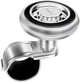 img 4 attached to PENGPENG Steering Wheel Spinner Knob Power Handle Spinner Accessory For Cars Trucks Vehicles Semi Tractors Suicide Spinner（Black）