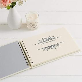 img 2 attached to Luxurious 8x6 Ivory Memory Book & 'Share Your Memories' Sign Set for Funeral, Remembrance, Condolence, Celebration of Life - by Angel & Dove+