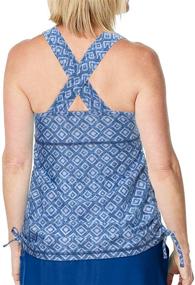 img 3 attached to 👙 UV SKINZ Ruched Tank for Women: Fashionable Swimsuits & Cover Ups for Ladies
