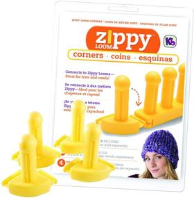 img 2 attached to 🧶 Easy-Connect Authentic Knitting Board KB Zippy Corners Set (4 Pieces) - One Size for Effortless Crafting
