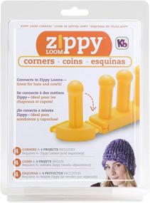 img 1 attached to 🧶 Easy-Connect Authentic Knitting Board KB Zippy Corners Set (4 Pieces) - One Size for Effortless Crafting