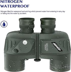img 1 attached to Aomekie Marine Binoculars Waterproof Rangefinder Birdwatching