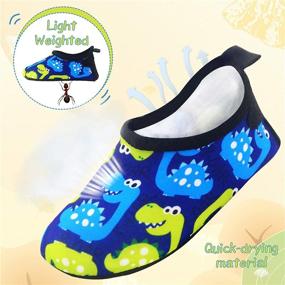 img 2 attached to 🏖️ Quick Dry Aqua Socks for Kids - Non-Slip Swim Shoes for Boys and Girls, Perfect for Beach and Outdoor Sports