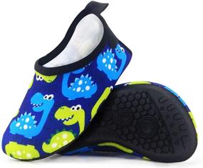 img 4 attached to 🏖️ Quick Dry Aqua Socks for Kids - Non-Slip Swim Shoes for Boys and Girls, Perfect for Beach and Outdoor Sports