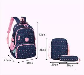 img 3 attached to 🎒 Stay Stylish and Dry with the Fanci Waterproof Backpack Elementary Rucksack