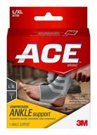 enhanced compression ankle support for larger sizes logo