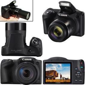 img 3 attached to 📸 Canon Powershot SX420 20 MP Wi-Fi Digital Camera with 42x Zoom (Black) Bundle - Includes 64GB Memory Card, Padded Camera Bag, 50" Tripod, and Gentle HeroFiber Cloth