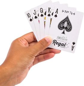 img 1 attached to 🎴 Red Regal Games Monaco Casino Standard Playing Cards in Poker Size