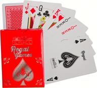 🎴 red regal games monaco casino standard playing cards in poker size логотип