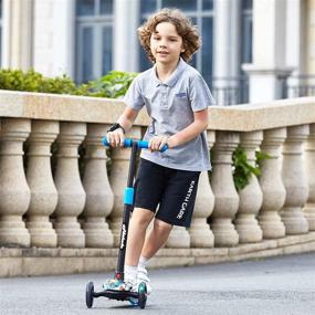 img 3 attached to 🛴 Top-rated Hikole Scooters for Kids: 3 Wheel Scooter with Adjustable Height, Extra-Wide Deck, and Light Up Wheels for Boys & Girls aged 3-8