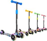 🛴 top-rated hikole scooters for kids: 3 wheel scooter with adjustable height, extra-wide deck, and light up wheels for boys & girls aged 3-8 логотип