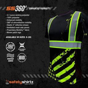 img 2 attached to SafetyShirtz SS360 Stealth American T Shirt