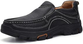 img 3 attached to 👞 Venshine Men's Leather Loafers: Casual Walking Shoes & Slip-Ons