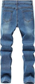 img 3 attached to Black Ripped Skinny Distressed Fashion Boys' Clothing ~ Jeans