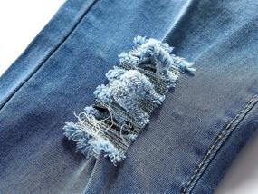 img 1 attached to Black Ripped Skinny Distressed Fashion Boys' Clothing ~ Jeans