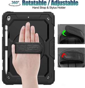 img 3 attached to SEYMAC Stock iPad Case 10.2 inch 9th/8th/7th Generation - Black