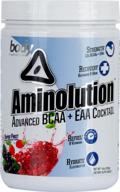 🍹 восстановите свое тело с помощью body nutrition aminolution super fruit advanced bcaa + eaa коктейль 14 унций логотип