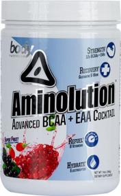 img 1 attached to 🍹 Восстановите свое тело с помощью Body Nutrition Aminolution Super Fruit Advanced BCAA + EAA Коктейль 14 унций