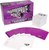 🃏 inappropriate minds - hilarious fill-in-the-blank party game for (most of) the family (8+) -for kids, teens, tweens, and all ages - ideal for camps, sleepovers, or holiday parties logo