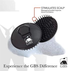 img 2 attached to 🧼 G.B.S Hair Scalp Massage Shampoo Brush Scrubber – Packed with 2 Black and 2 Red, Ideal for Dandruff and Exfoliating the Scalp, Suitable for All Hair Types in Men and Women
