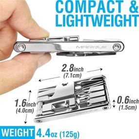 img 2 attached to 🚲 MARQUE MT20 Bike Multi Tool - 20 in 1 Cycling Multitool Kit: Repair Road & Mountain Bikes effortlessly! Includes Chain Breaker & slim bag. Perfect Cyclist Gift!