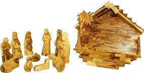 img 2 attached to Holy Land Market Olive Wood Nativity Set - Contemporary Design