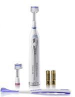 🦷 portable aa battery sonic toothbrush for travel - triple bristle go: three brush modes, soft nylon bristles - ideal for autistic & special needs adults and kids logo