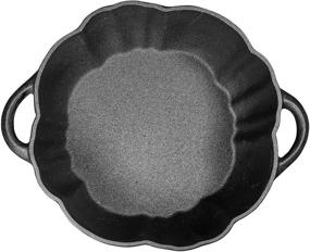 img 1 attached to 🍲 4 Quart Pumpkin Soup Pot: Pre-Seasoned Cast Iron Casserole for Oven-to-Table Presentations of Soups, Stews, Beans, and Family Favorites - Nonstick Pot