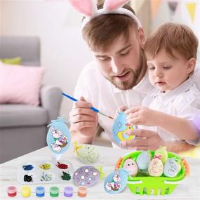 img 1 attached to HISTOYE Painting Eggs Toys Kit for Kids - DIY Easter Eggs Plastic Halloween Easter Basket Stuffers Decoration Kit - Baby Doodle Hand Drawn Eggs Toy Gift for Girls and Boys - 10 Pack Easter Crafts Party Favor