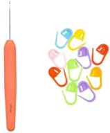 🧶 knitter's pride waves crochet hooks 7 inch (18cm) size us g (4.00mm) bundle with 10 artsiga crafts stitch markers 600309: a must-have set for knitting and crochet enthusiasts! logo