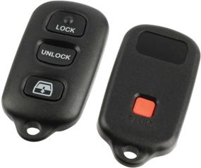 img 2 attached to 🔑 Replacement Key Fob Shell Case & Pad for Toyota 1999-2009 4runner / 2001-2008 Sequoia