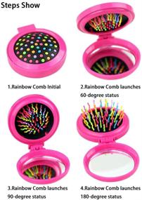 img 1 attached to Children Creative Rainbow Massage Portable Hair Care in Styling Tools & Appliances