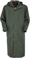 outback trading company 2406 pak-a-roo duster: waterproof, windproof and seam-sealed long sleeve rain coat for unisex logo