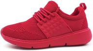 lucky step children's lightweight breathable boys' sneakers: comfortable & stylish footwear logo