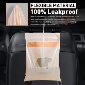 img 1 attached to Improved Car Trash Bag, 30-Count Easy Stick-On Disposable Car Garbage Bags, Long-lasting Waterproof Leak-proof 🚗 Vomit Bag, Multi-purpose Storage Bag for Cars, Kitchens, Bedrooms, Study Rooms, Travel, Camping, and Office Spaces (Pink)