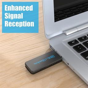 img 3 attached to 🔌 Blueshadow USB WiFi Adapter 1300M - Dual Band 2.4G/5G Mini Wi-fi ac Wireless Network Card Dongle with High Gain Antenna for Desktop PC - Windows Compatible