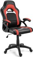 ergonomic double cushioned office chair with lumbar support for 🪑 gaming, desk tasks & more, enhanced with smooth rolling swivel caster wheels logo