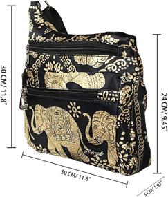 img 1 attached to 👜 Stylish Elephant Crossbody Handbags & Wallets with Multiple Pockets: Ideal Women's Shoulder Bags and Wallets