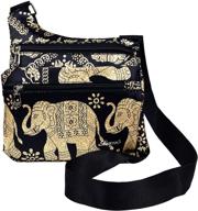 👜 stylish elephant crossbody handbags & wallets with multiple pockets: ideal women's shoulder bags and wallets logo