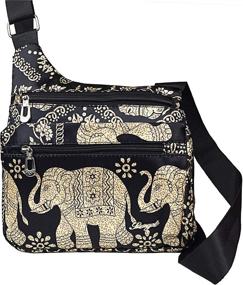 img 3 attached to 👜 Stylish Elephant Crossbody Handbags & Wallets with Multiple Pockets: Ideal Women's Shoulder Bags and Wallets