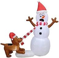 holiday snowmans inflatable christmas decoration logo