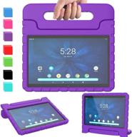 👧 avawo kids case for android tablet onn 10.1" 2019 (only for model: ona19tb003, not 2020) - lightweight shockproof handle stand case for onn 10.1" android tablet (fits 2019 model), purple logo