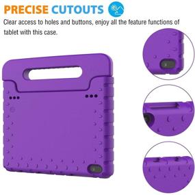 img 2 attached to 👧 AVAWO Kids Case for Android Tablet Onn 10.1" 2019 (ONLY for Model: ONA19TB003, NOT 2020) - Lightweight Shockproof Handle Stand Case for Onn 10.1" Android Tablet (Fits 2019 Model), Purple