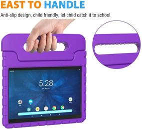 img 1 attached to 👧 AVAWO Kids Case for Android Tablet Onn 10.1" 2019 (ONLY for Model: ONA19TB003, NOT 2020) - Lightweight Shockproof Handle Stand Case for Onn 10.1" Android Tablet (Fits 2019 Model), Purple