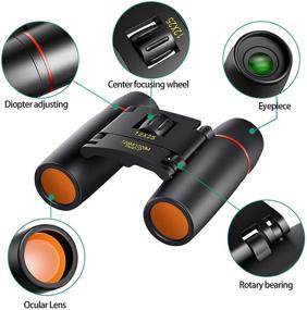 img 2 attached to 👀 POLDR 12X25 Small Pocket Binoculars: Compact Binoculars for Adults and Kids - Ideal for Bird Watching, Concerts, Theater, and Opera